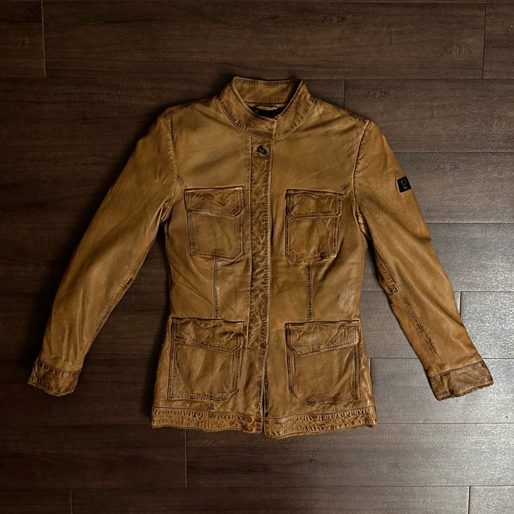 Women’s leather coat jacket